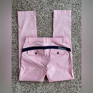 Titleist GOLF Pink Stretch logo Pants Women's XS straight slim